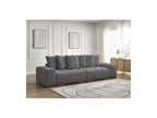 Anakin - Fixed Straight 3-Seater Sofa - Bouclé Fabric - 6 Cushions