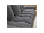 Anakin - Fixed Straight 3-Seater Sofa - Bouclé Fabric - 6 Cushions
