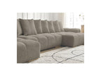 Anakin - Fixed Panoramic Sofa - Bouclé Fabric - 10 Cushions
