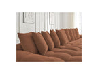 Anakin - Fixed Panoramic Sofa - Bouclé Fabric - 10 Cushions