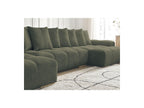 Anakin - Fixed Panoramic Sofa - Bouclé Fabric - 10 Cushions