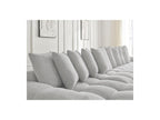 Anakin - Fixed Panoramic Sofa - Bouclé Fabric - 10 Cushions