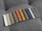 Anakin - Sofá esquinero reversible - Tejido bouclé - 2 cojines