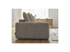 Anakin - Sofá recto cama con arcón - Tejido bouclé - 6 cojines