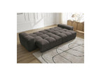 Anakin - Sofá recto cama con arcón - Tejido bouclé - 6 cojines