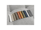Anakin - Sofá recto cama con arcón - Tejido bouclé - 6 cojines