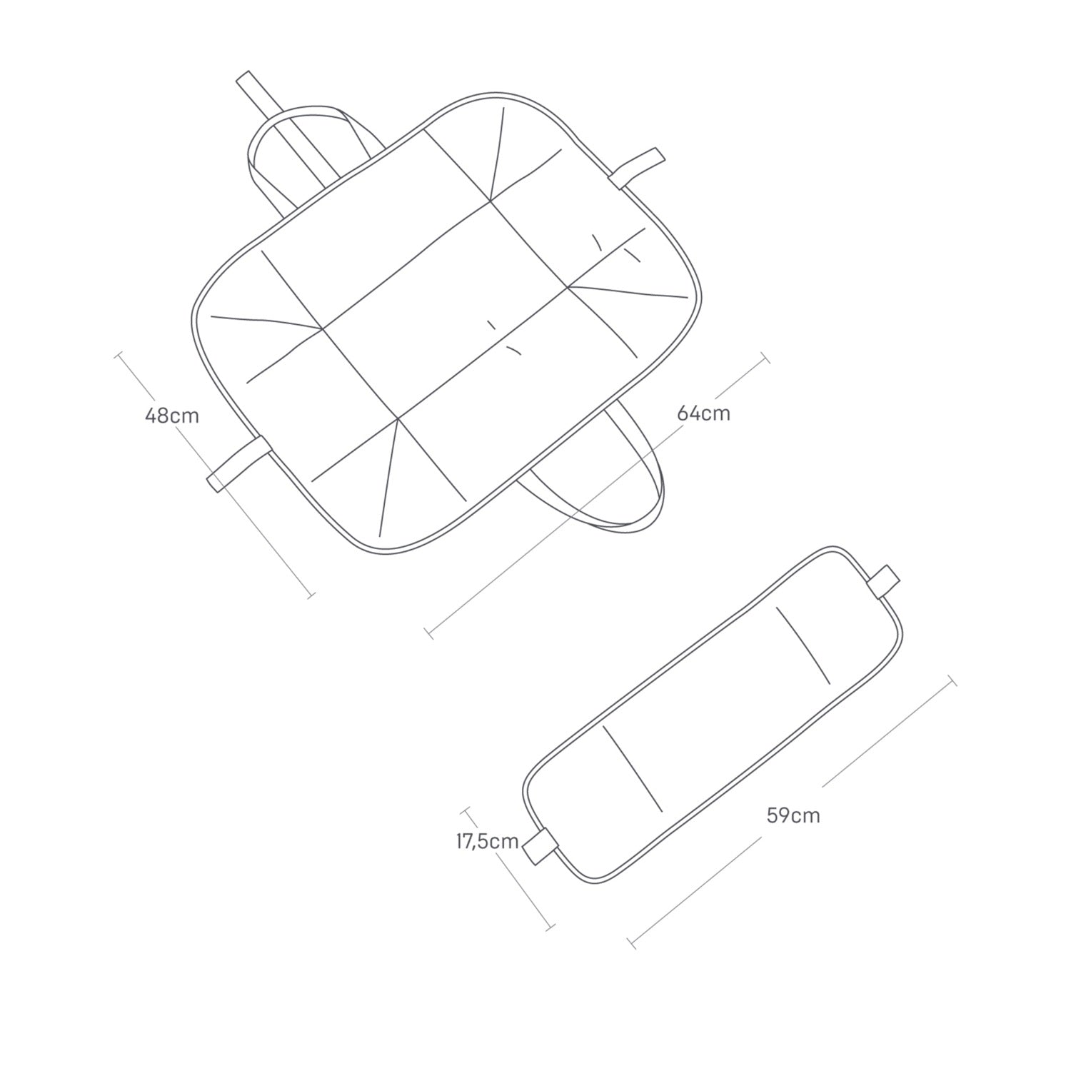 Iron Storage Bag - Tower - White