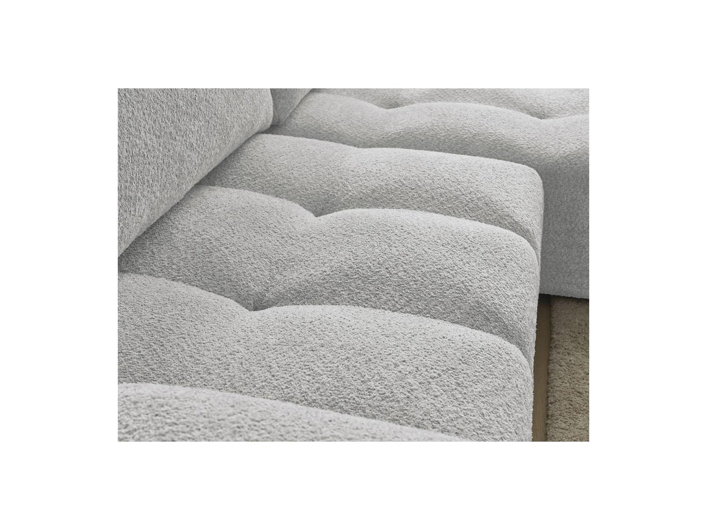 Anakin - Reversible Convertible Corner Sofa with Storage - Bouclé Fabric - 2 Cushions