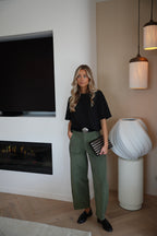 Pantalon Velours Elly - Kaki