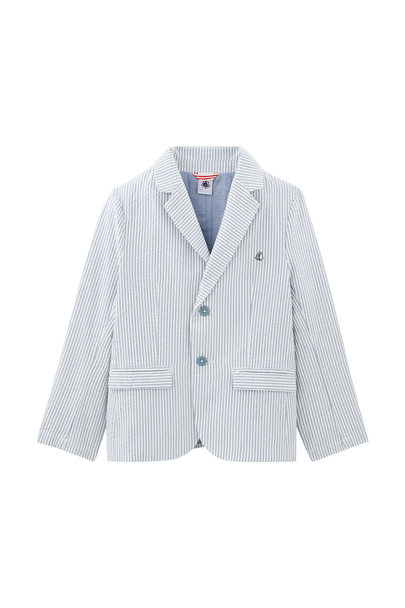 Jacket - Sky Blue And White - Boys