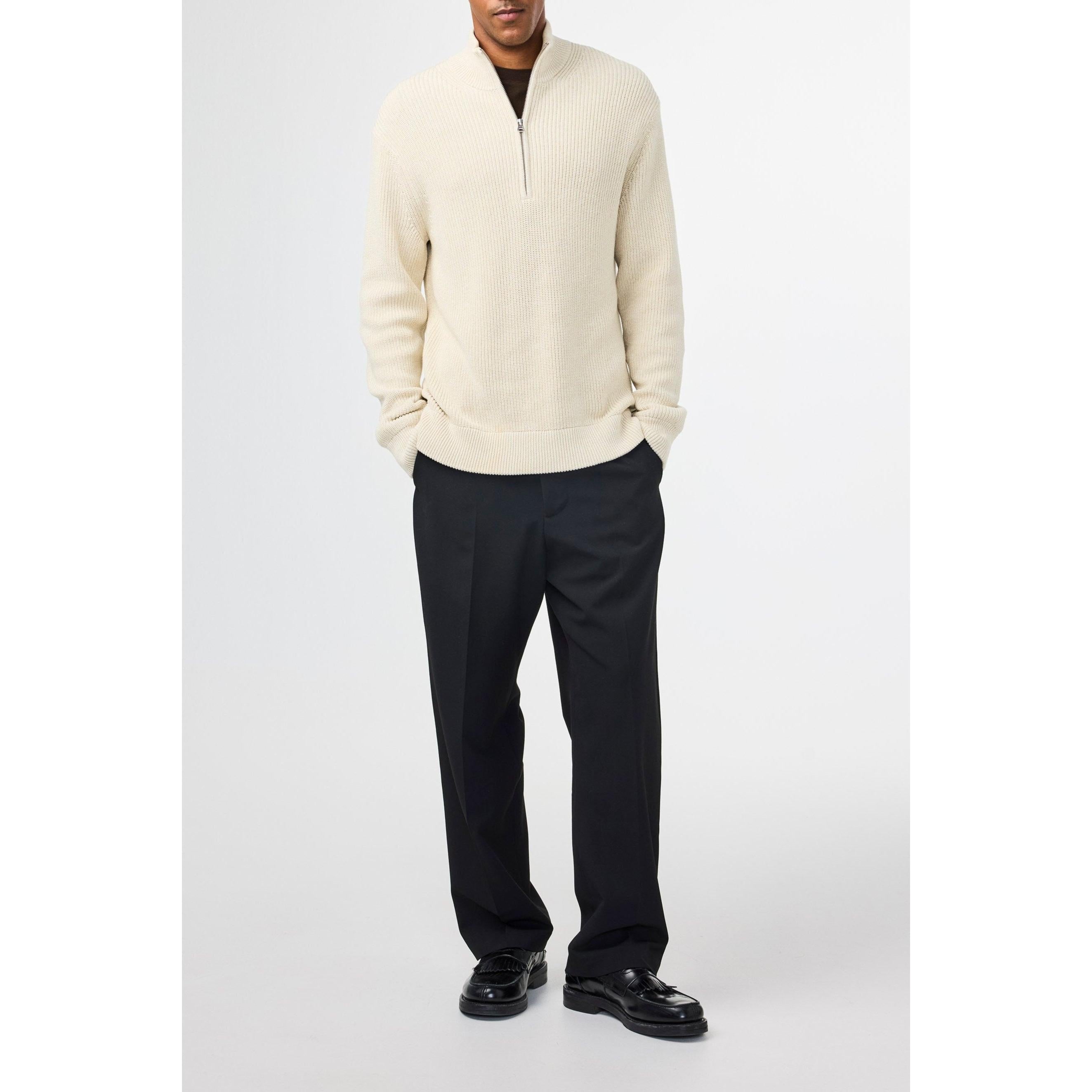 Chaleco Jacobo Half Zip - Ivory