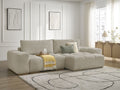 Anakin - Reversible Corner Sofa - Textured Fabric - 2 Cushions