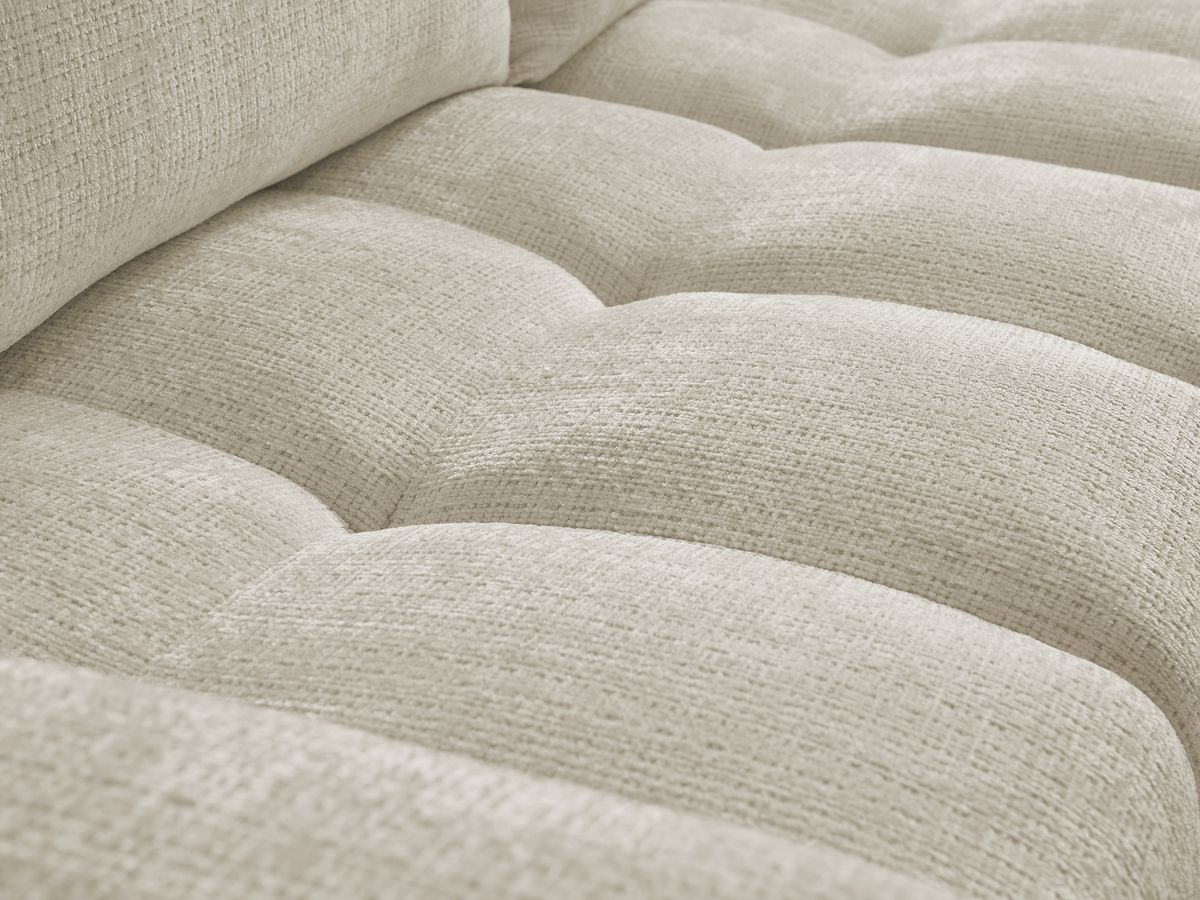 Anakin - Reversible Corner Sofa - Textured Fabric - 2 Cushions