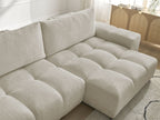 Anakin - Reversible Corner Sofa - Textured Fabric - 2 Cushions