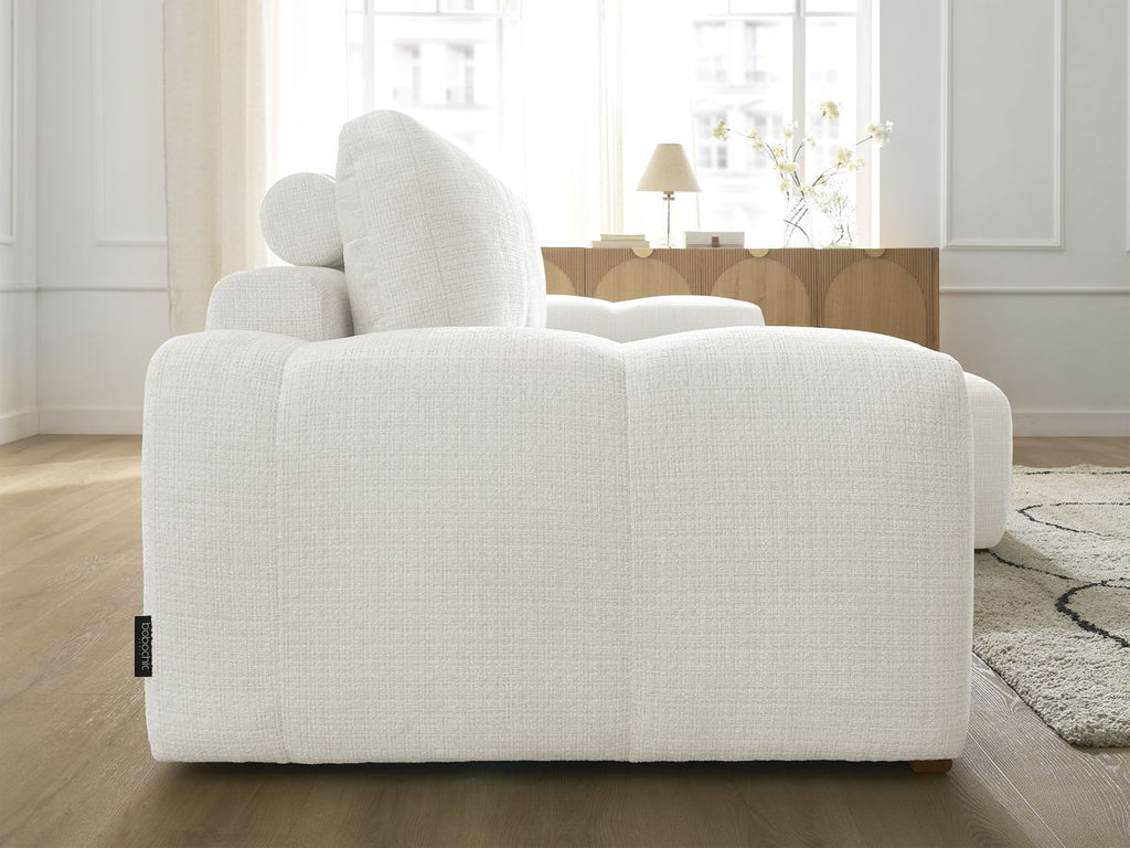 Anakin - Reversible Corner Sofa - Textured Fabric - 2 Cushions