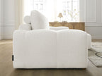 Anakin - Reversible Corner Sofa - Textured Fabric - 2 Cushions