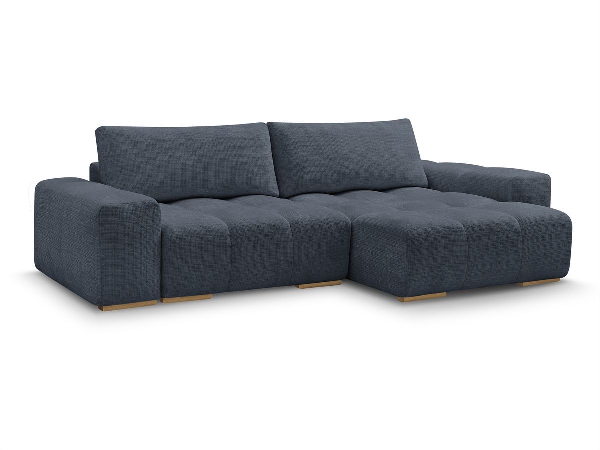 Anakin - Reversible Corner Sofa - Textured Fabric - 2 Cushions
