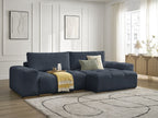 Anakin - Reversible Corner Sofa - Textured Fabric - 2 Cushions