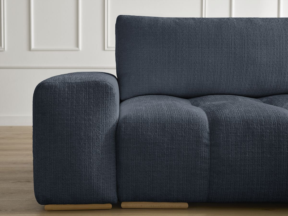 Anakin - Reversible Corner Sofa - Textured Fabric - 2 Cushions