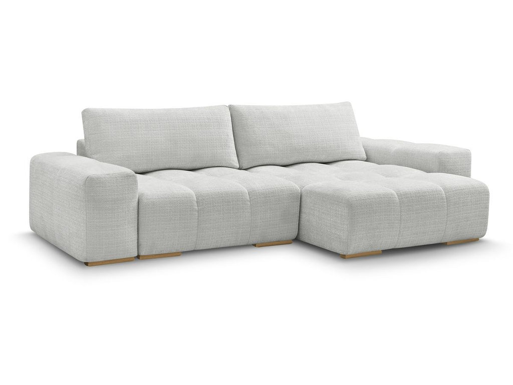 Anakin - Reversible Corner Sofa - Textured Fabric - 2 Cushions