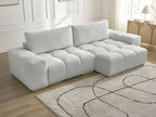 Anakin - Reversible Corner Sofa - Textured Fabric - 2 Cushions
