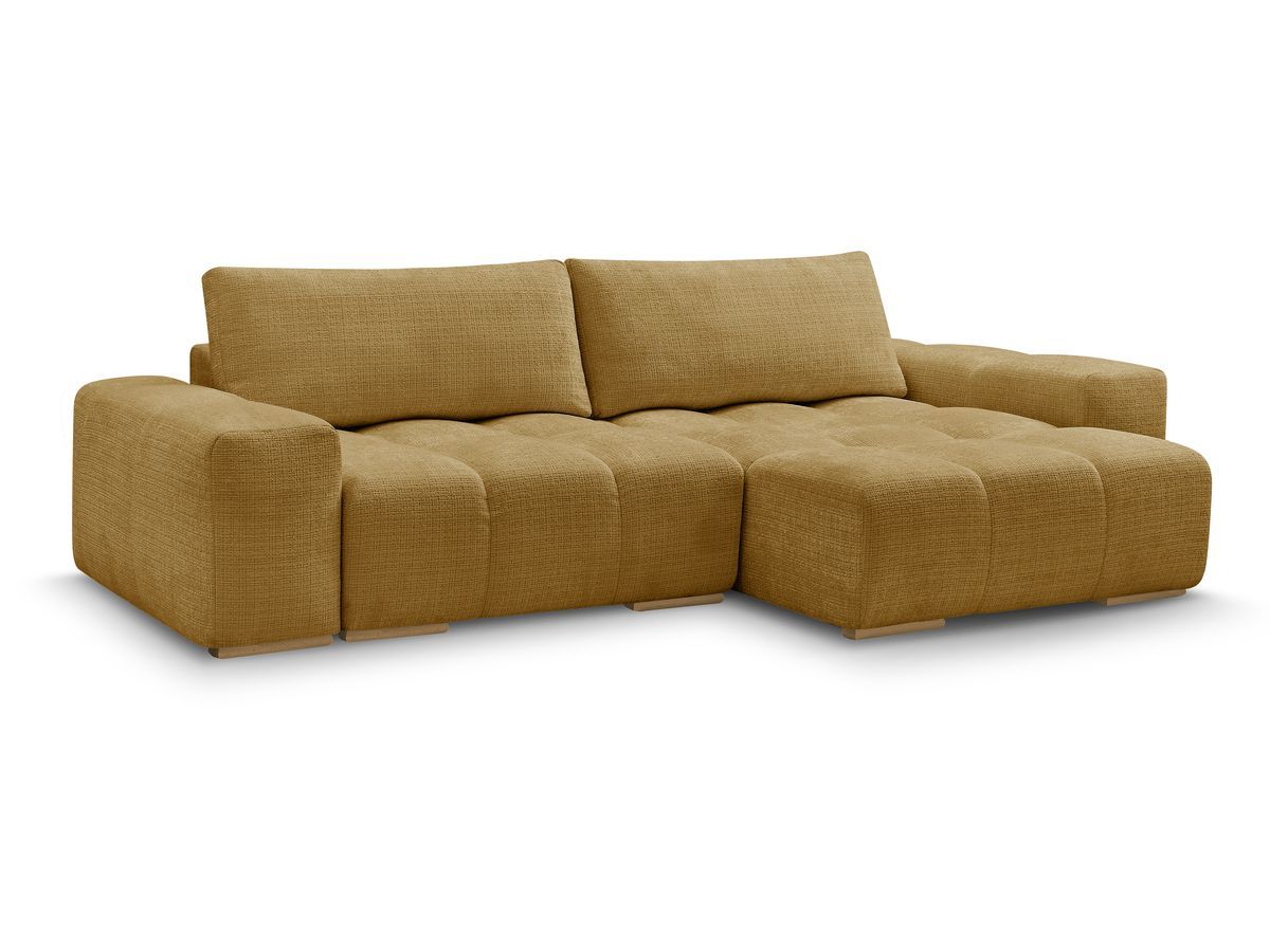Anakin - Reversible Corner Sofa - Textured Fabric - 2 Cushions