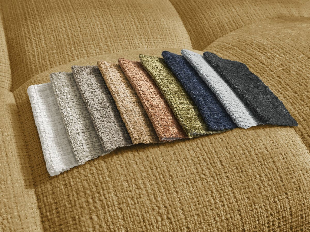 Anakin - Reversible Corner Sofa - Textured Fabric - 2 Cushions