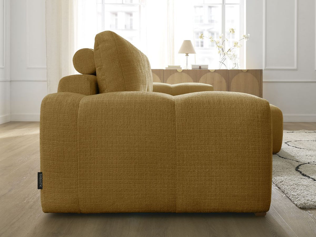 Anakin - Reversible Corner Sofa - Textured Fabric - 2 Cushions