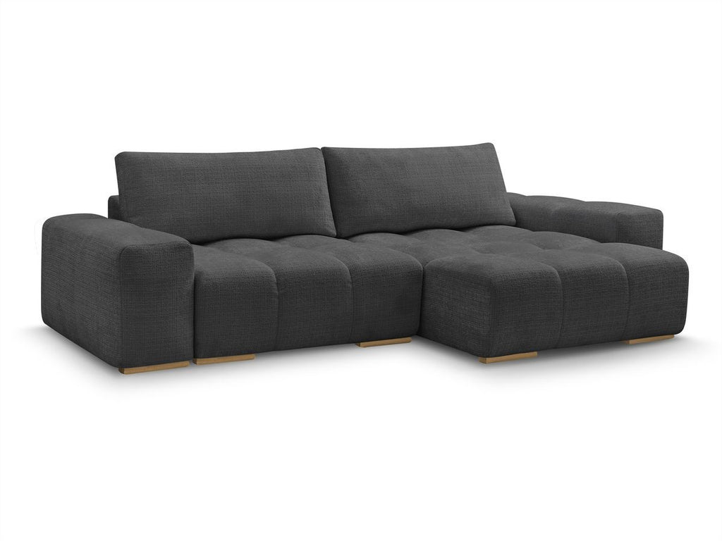 Anakin - Reversible Corner Sofa - Textured Fabric - 2 Cushions