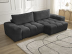 Anakin - Reversible Corner Sofa - Textured Fabric - 2 Cushions