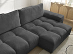 Anakin - Reversible Corner Sofa - Textured Fabric - 2 Cushions