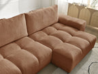 Anakin - Reversible Corner Sofa - Textured Fabric - 2 Cushions