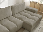 Anakin - Reversible Corner Sofa - Textured Fabric - 2 Cushions