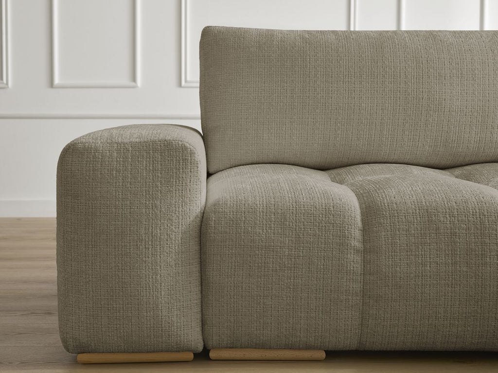 Anakin - Reversible Corner Sofa - Textured Fabric - 2 Cushions