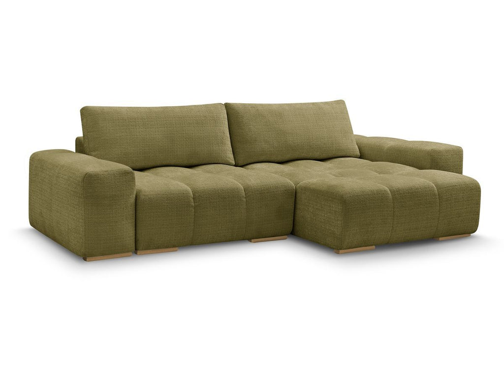 Anakin - Reversible Corner Sofa - Textured Fabric - 2 Cushions