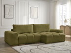 Anakin - Reversible Corner Sofa - Textured Fabric - 2 Cushions