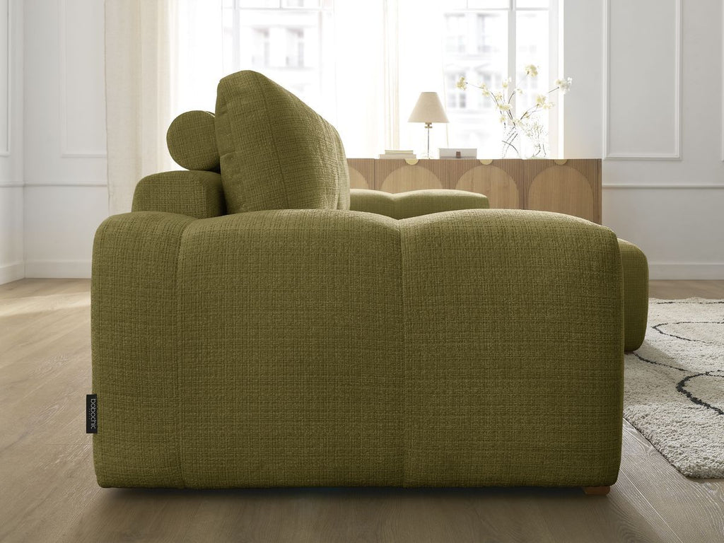 Anakin - Reversible Corner Sofa - Textured Fabric - 2 Cushions