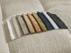 Anakin - Reversible Corner Sofa - Textured Fabric - 6 Cushions