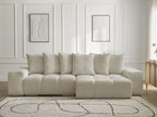 Anakin - Reversible Corner Sofa - Textured Fabric - 6 Cushions