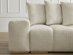 Anakin - Reversible Corner Sofa - Textured Fabric - 6 Cushions
