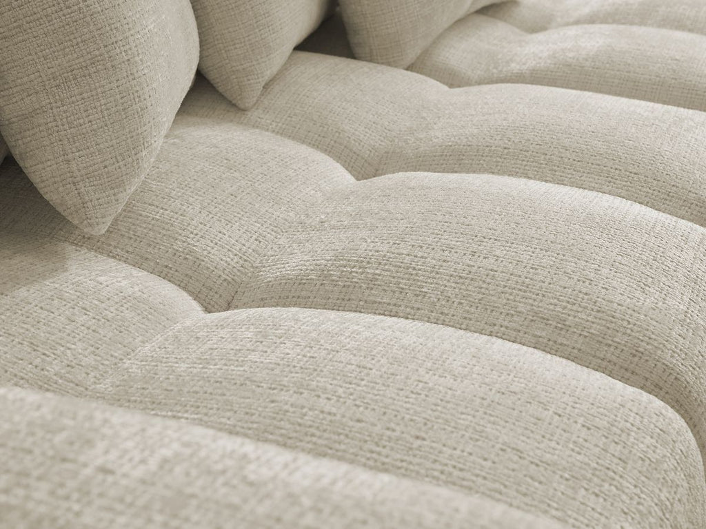 Anakin - Reversible Corner Sofa - Textured Fabric - 6 Cushions