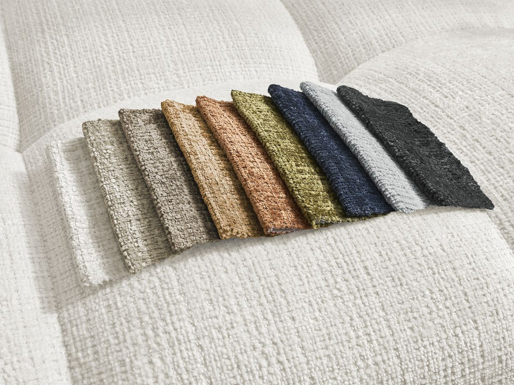 Anakin - Reversible Corner Sofa - Textured Fabric - 6 Cushions