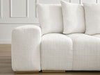Anakin - Reversible Corner Sofa - Textured Fabric - 6 Cushions