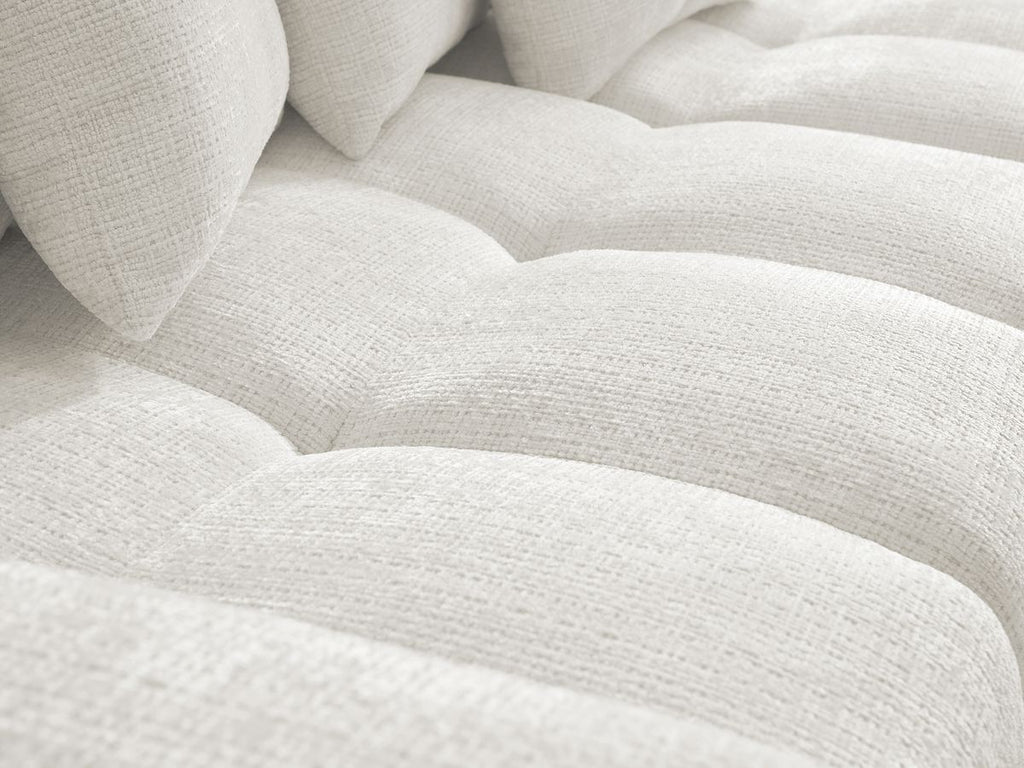 Anakin - Reversible Corner Sofa - Textured Fabric - 6 Cushions