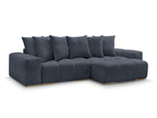 Anakin - Reversible Corner Sofa - Textured Fabric - 6 Cushions