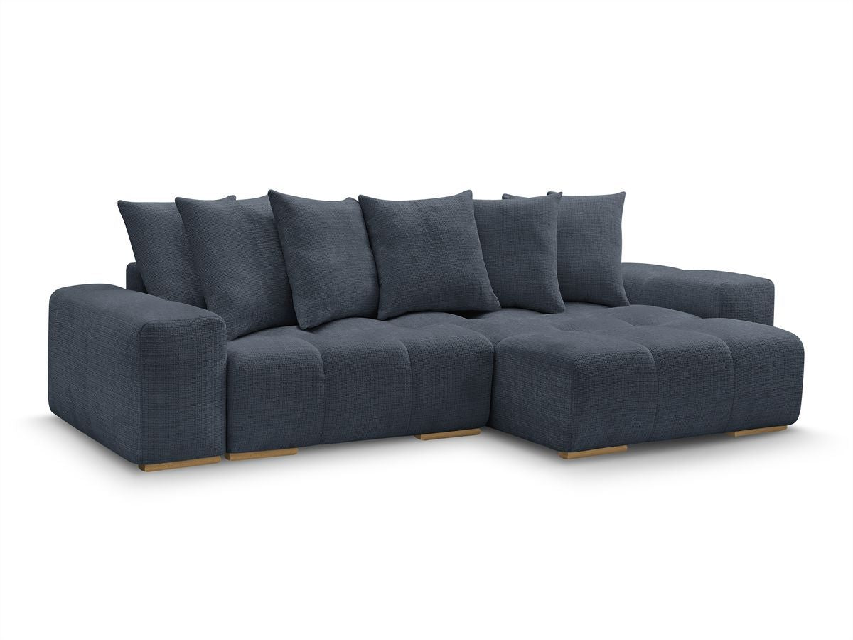 Anakin - Reversible Corner Sofa - Textured Fabric - 6 Cushions