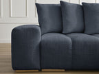 Anakin - Reversible Corner Sofa - Textured Fabric - 6 Cushions