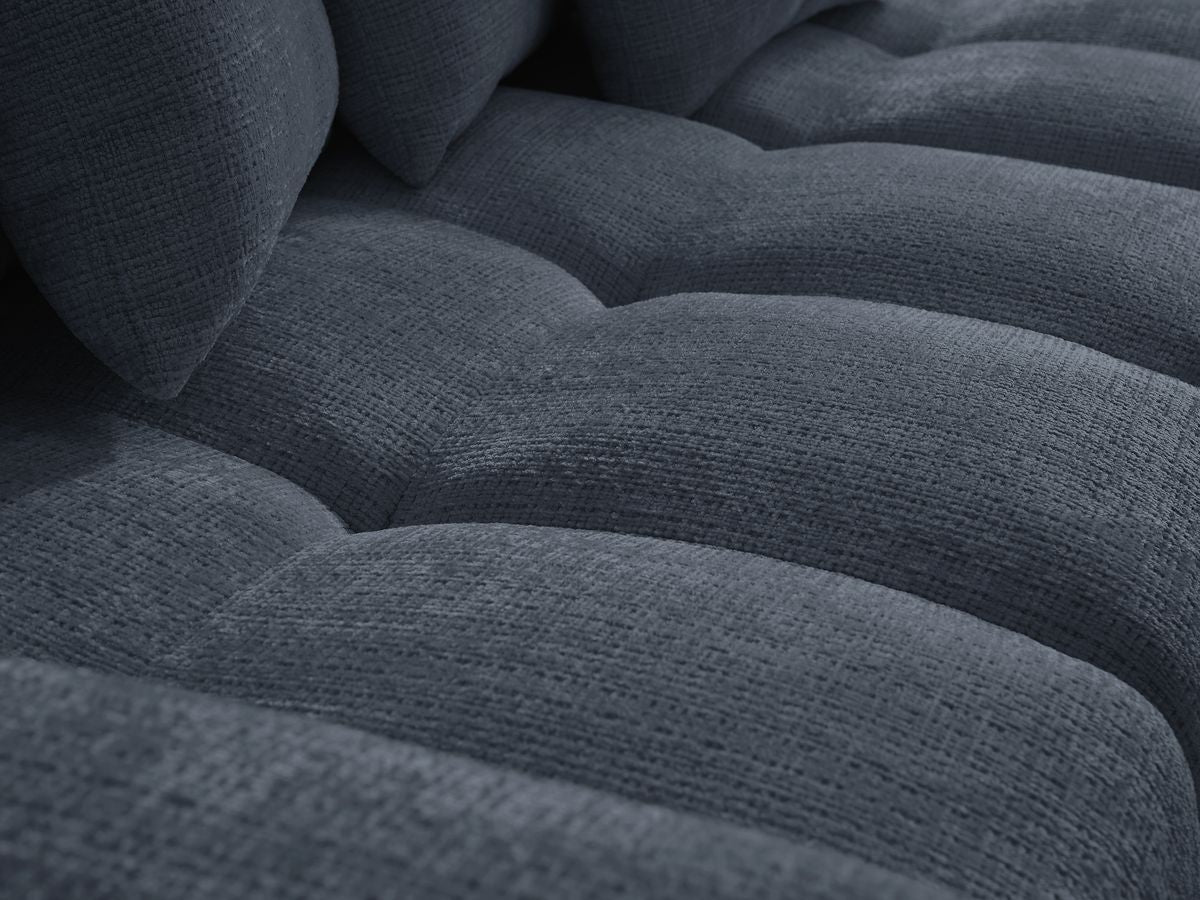 Anakin - Reversible Corner Sofa - Textured Fabric - 6 Cushions