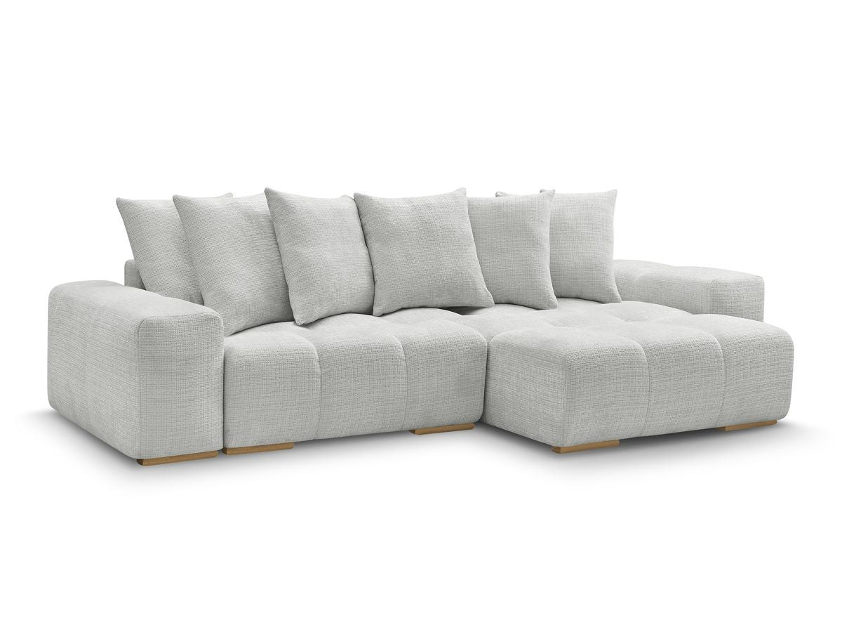 Anakin - Reversible Corner Sofa - Textured Fabric - 6 Cushions