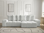Anakin - Reversible Corner Sofa - Textured Fabric - 6 Cushions